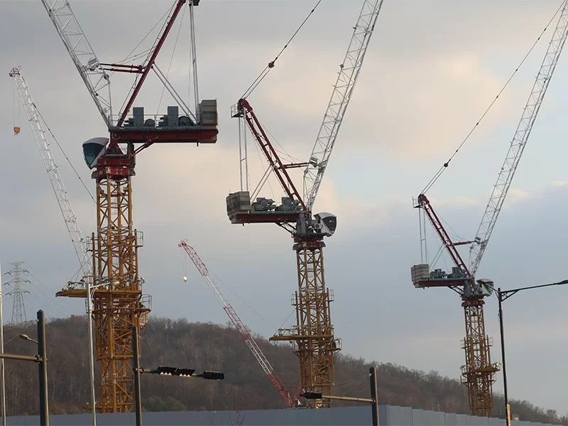 Башенный кран QTD5520-12/16т, экспортный башенный кран